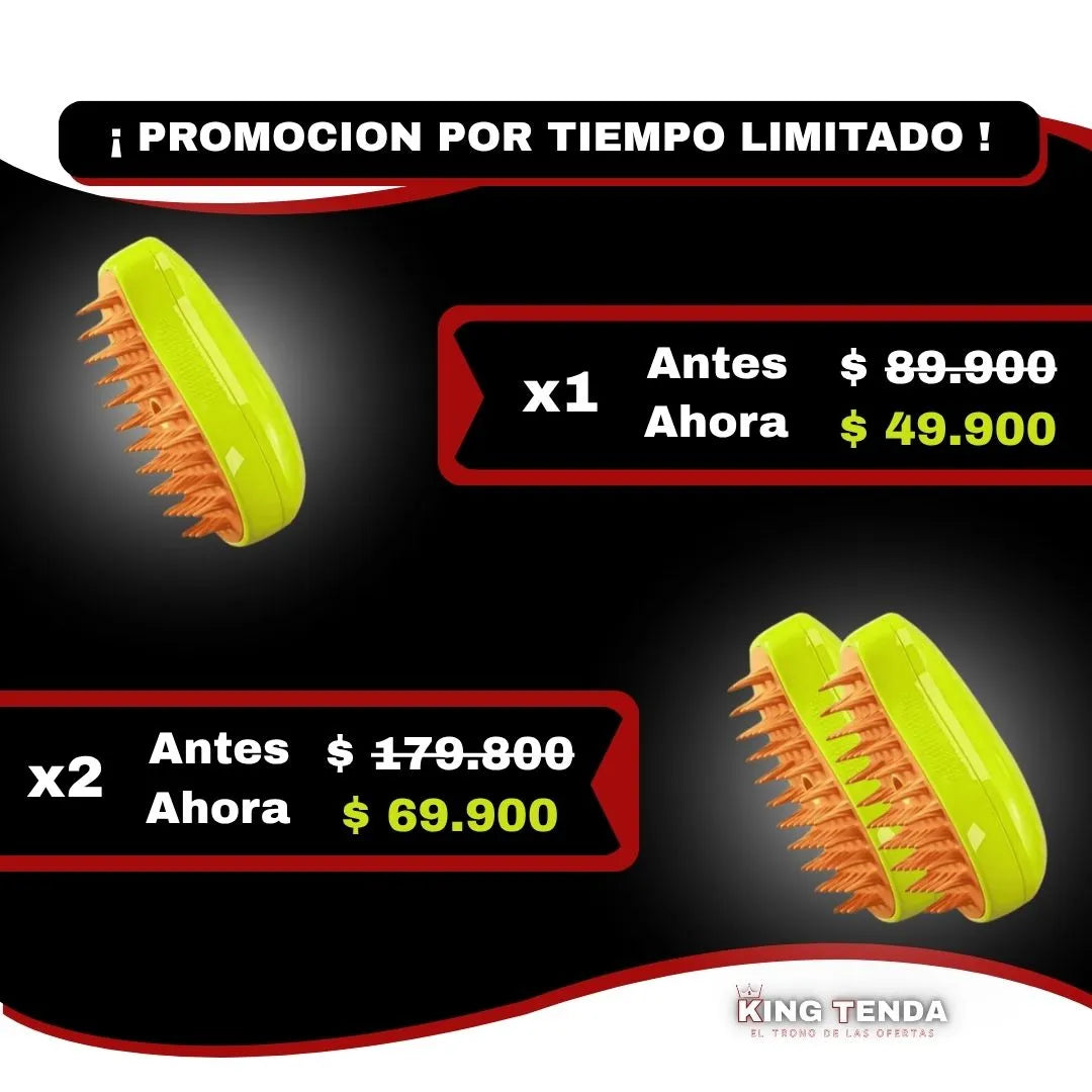 Cepillo a Vapor para Mascotas